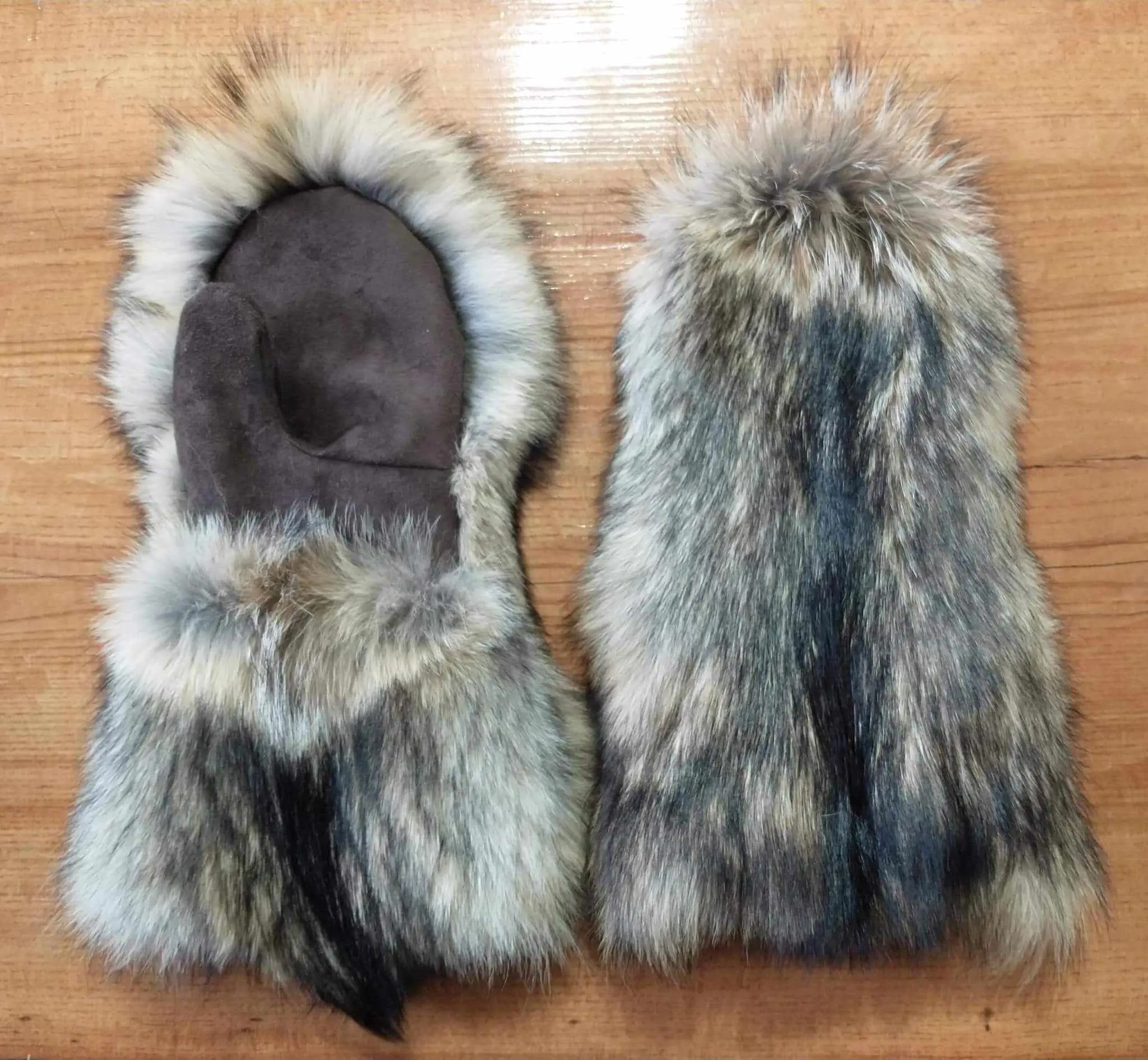 Coyote Fur Mittens