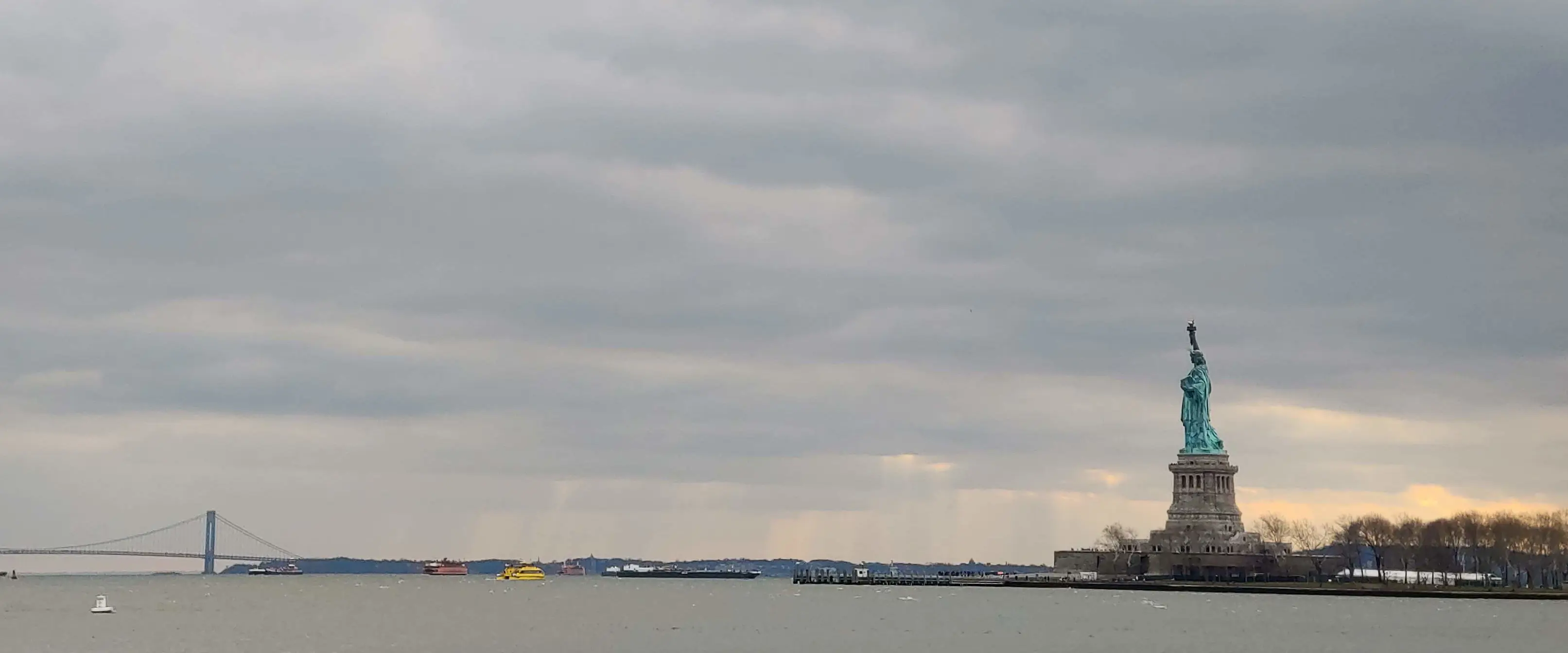 The Statue of Liberty and Ellis Island